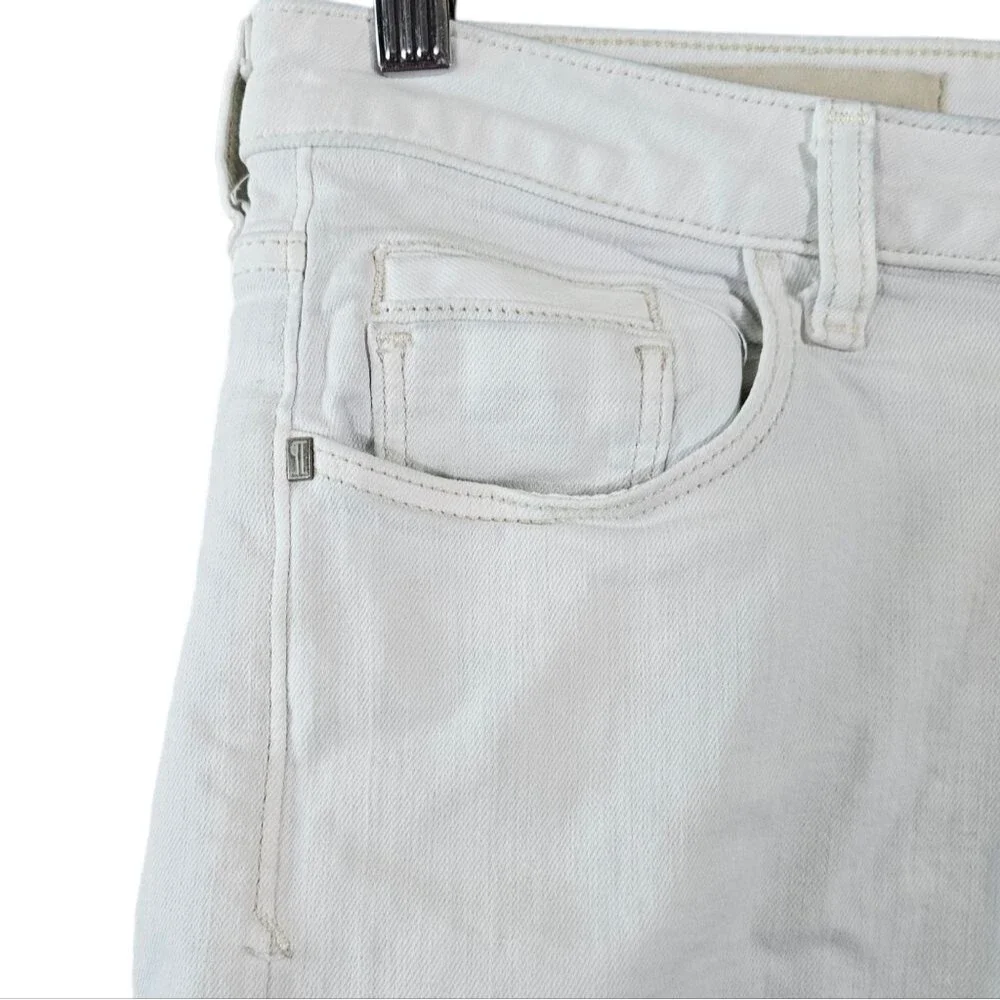Anthropologie Pilcro & The Letterpress Stet White Distressed Shorts womens sz 28 - Picture 5 of 7